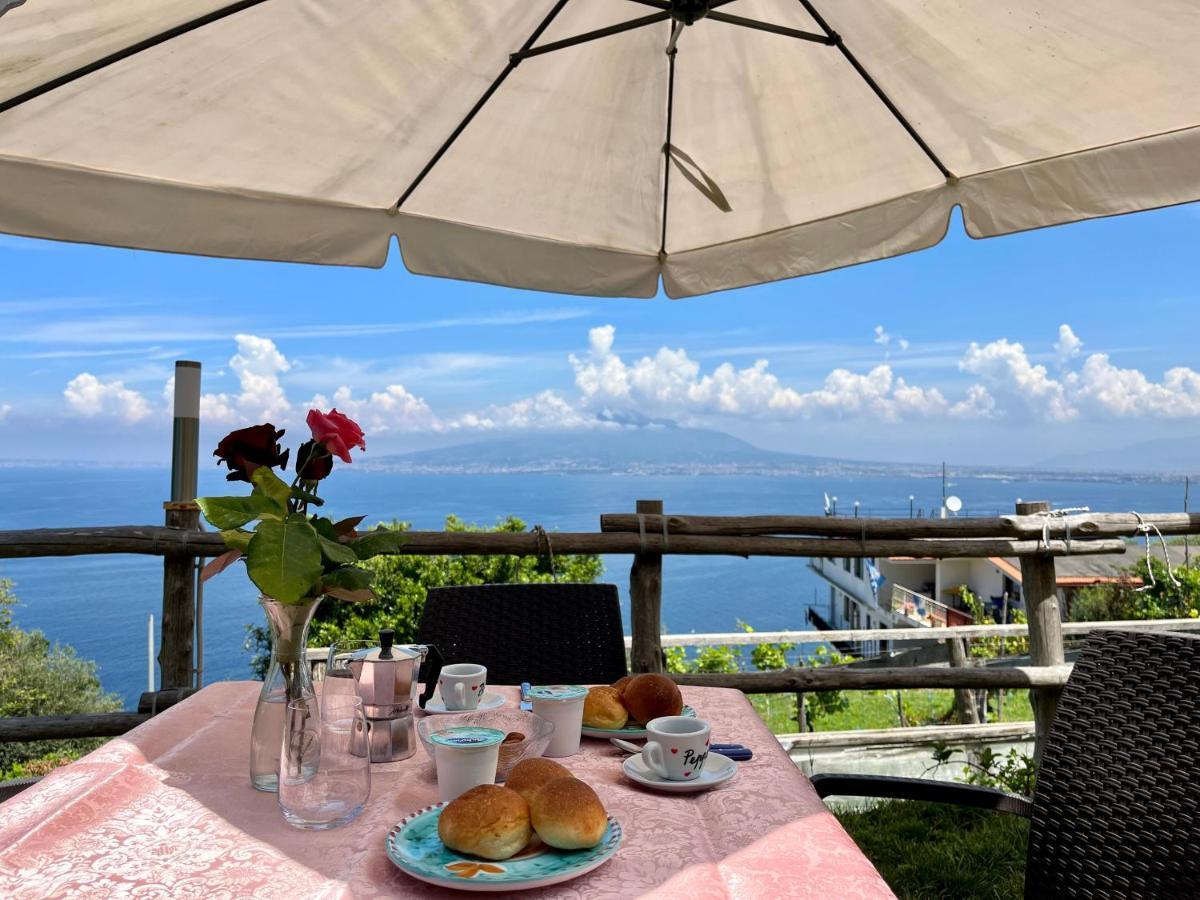Вилла La Badia Montechiaro - Breathtaking View Of Sorrento Coast Вико-Экуенсе Экстерьер фото