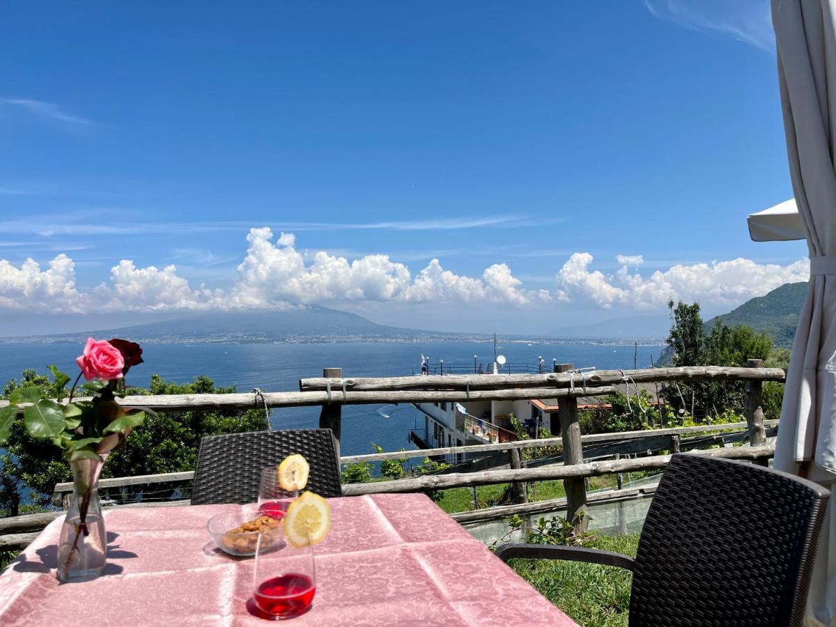 Вилла La Badia Montechiaro - Breathtaking View Of Sorrento Coast Вико-Экуенсе Экстерьер фото