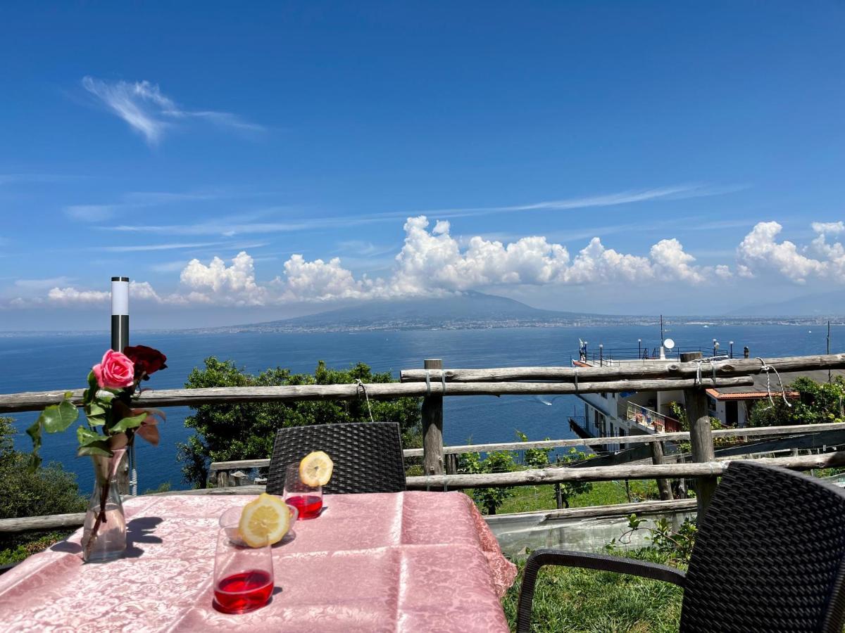 Вилла La Badia Montechiaro - Breathtaking View Of Sorrento Coast Вико-Экуенсе Экстерьер фото